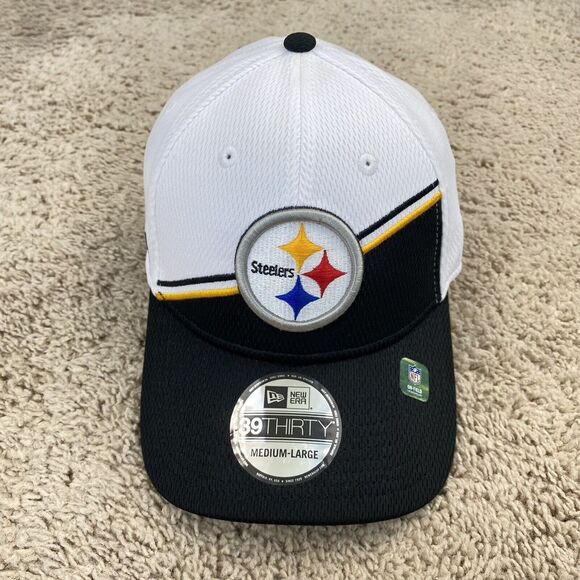Pittsburgh Steelers New Era 39Thirty Hat M/L NFL 2023 Sideline Black Neo Cap NWT - Picture 8 of 9